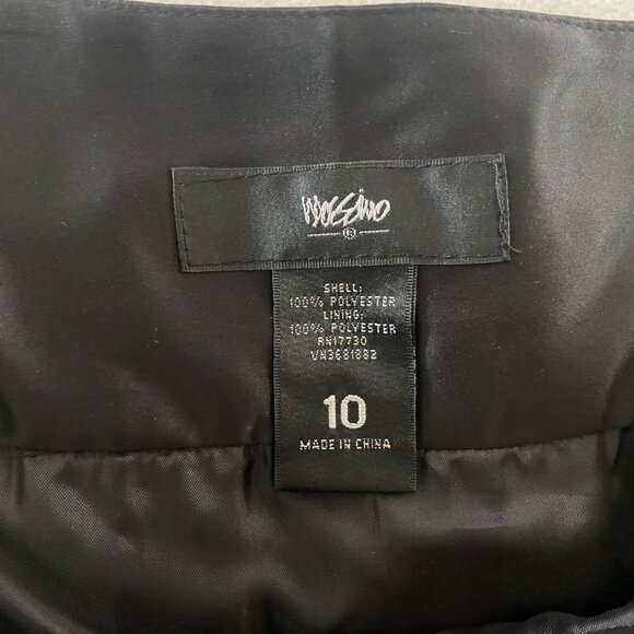 Mossimo Skirt Size 10 Floral Black Red Pleated A-Line Retro Artsy Chic Boho Goth - Picture 4 of 8